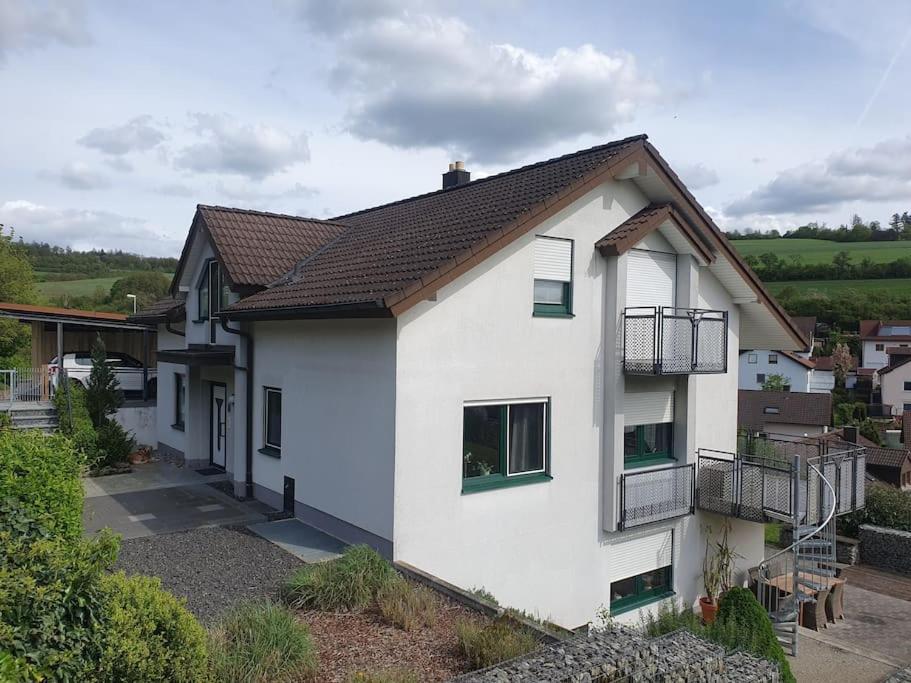 Ferienwohnung Panoramablick バート・メルゲントハイム エクステリア 写真